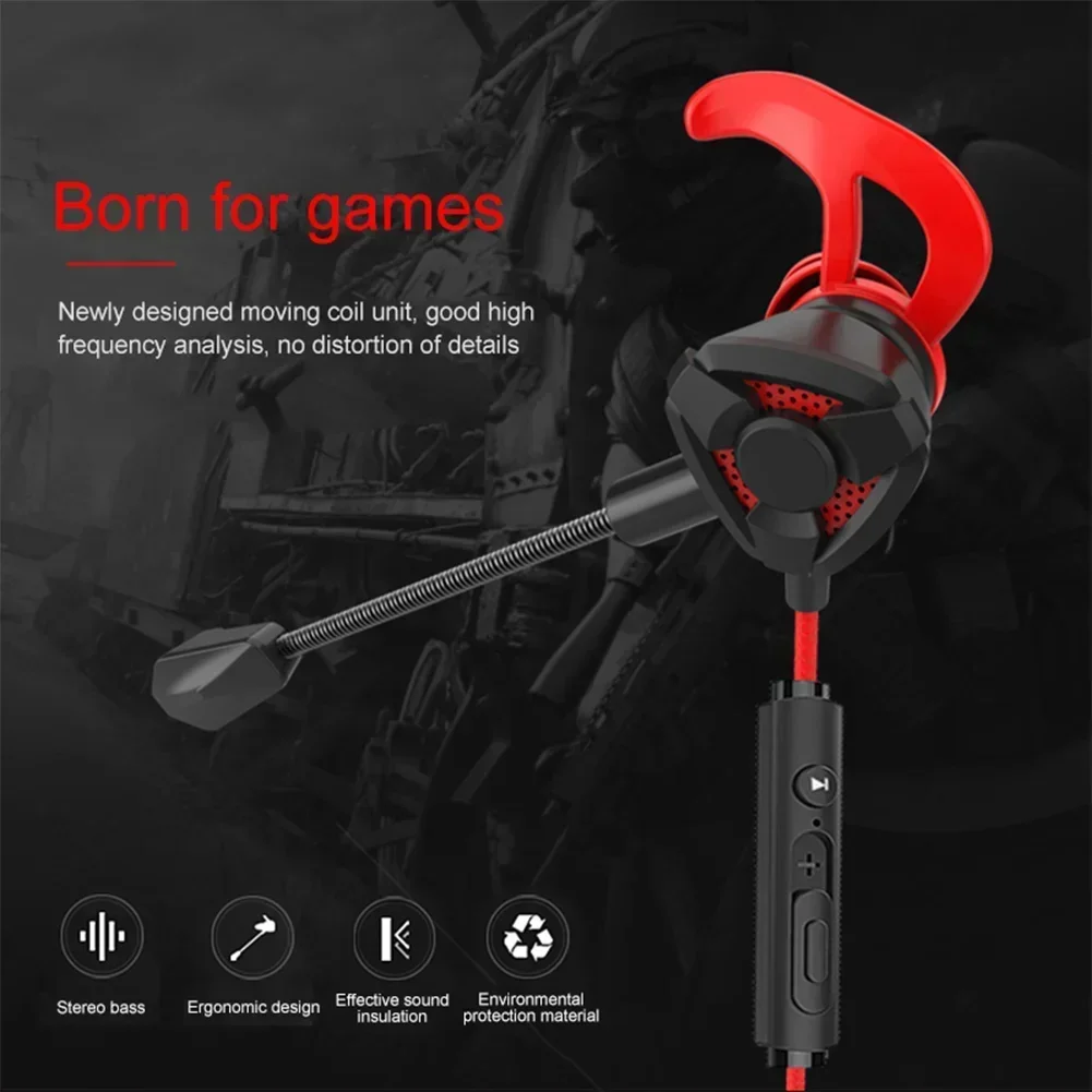 Gaming Headset Wired - 마이크 포함 게이머 헤드폰, 유선 이어폰,