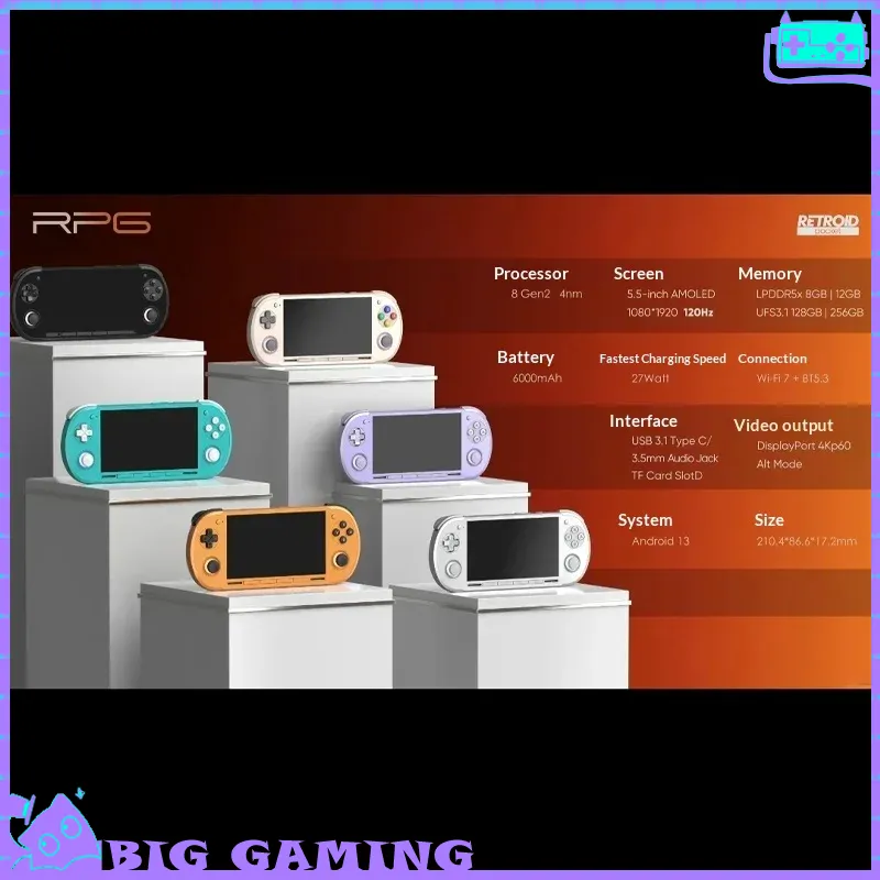 Gaming Console Deals - 레트로이드 포켓 G2 게이밍 핸드헬드 5.5인치