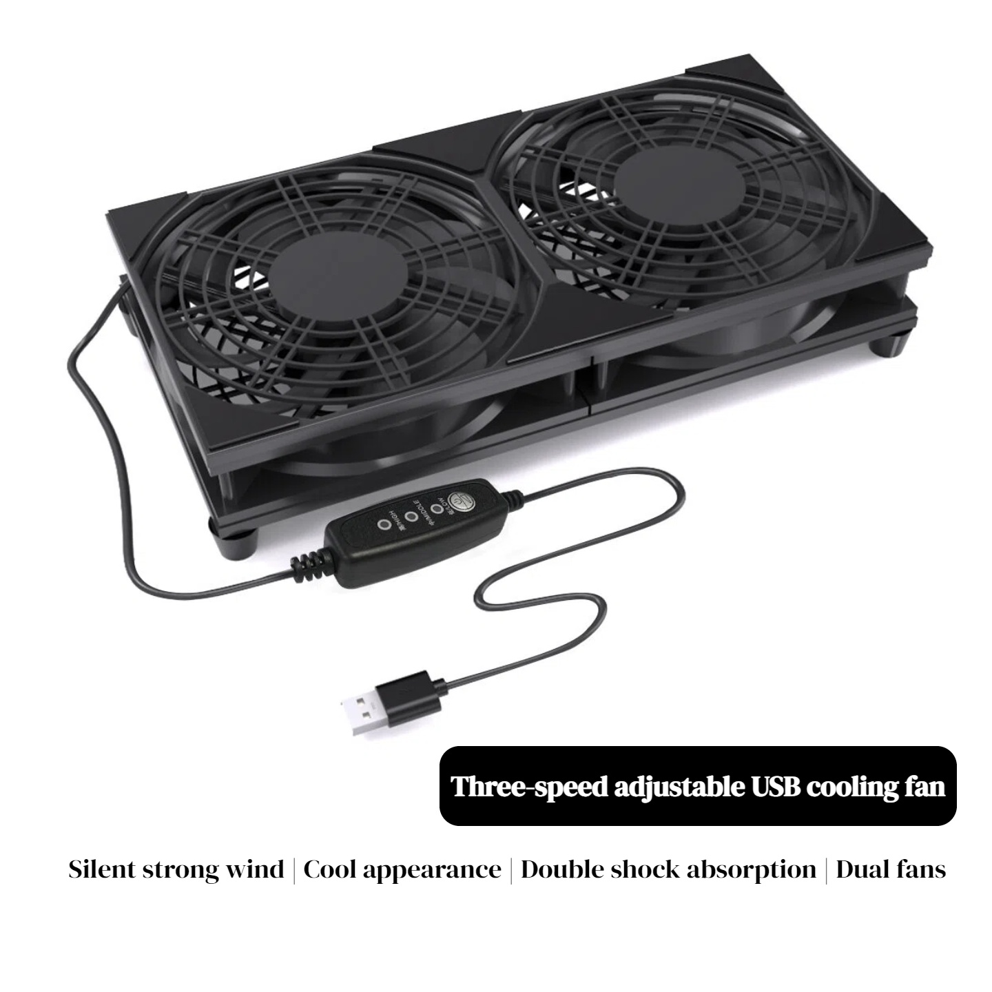 Console Cooling Fan - 3단 속도 조절 기능이 있는 듀얼