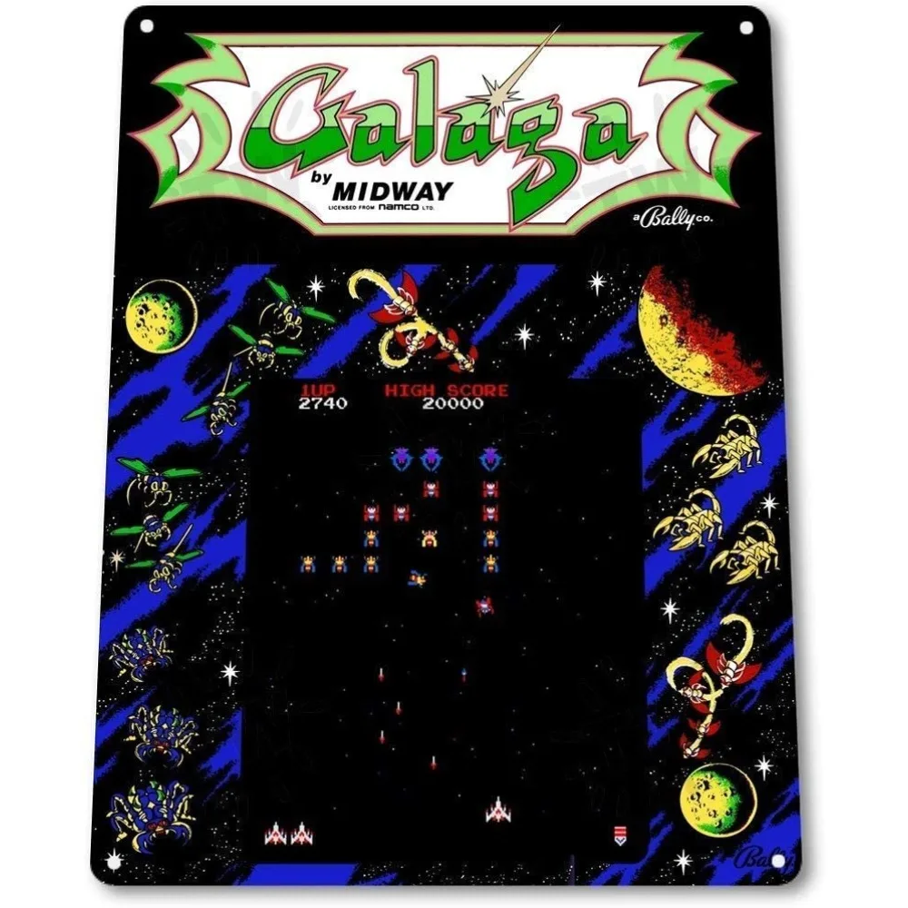BDTS Galaga 아케이드 샵 게임룸 아트 마르키  - Gaming Console Old 리뷰 및 가격