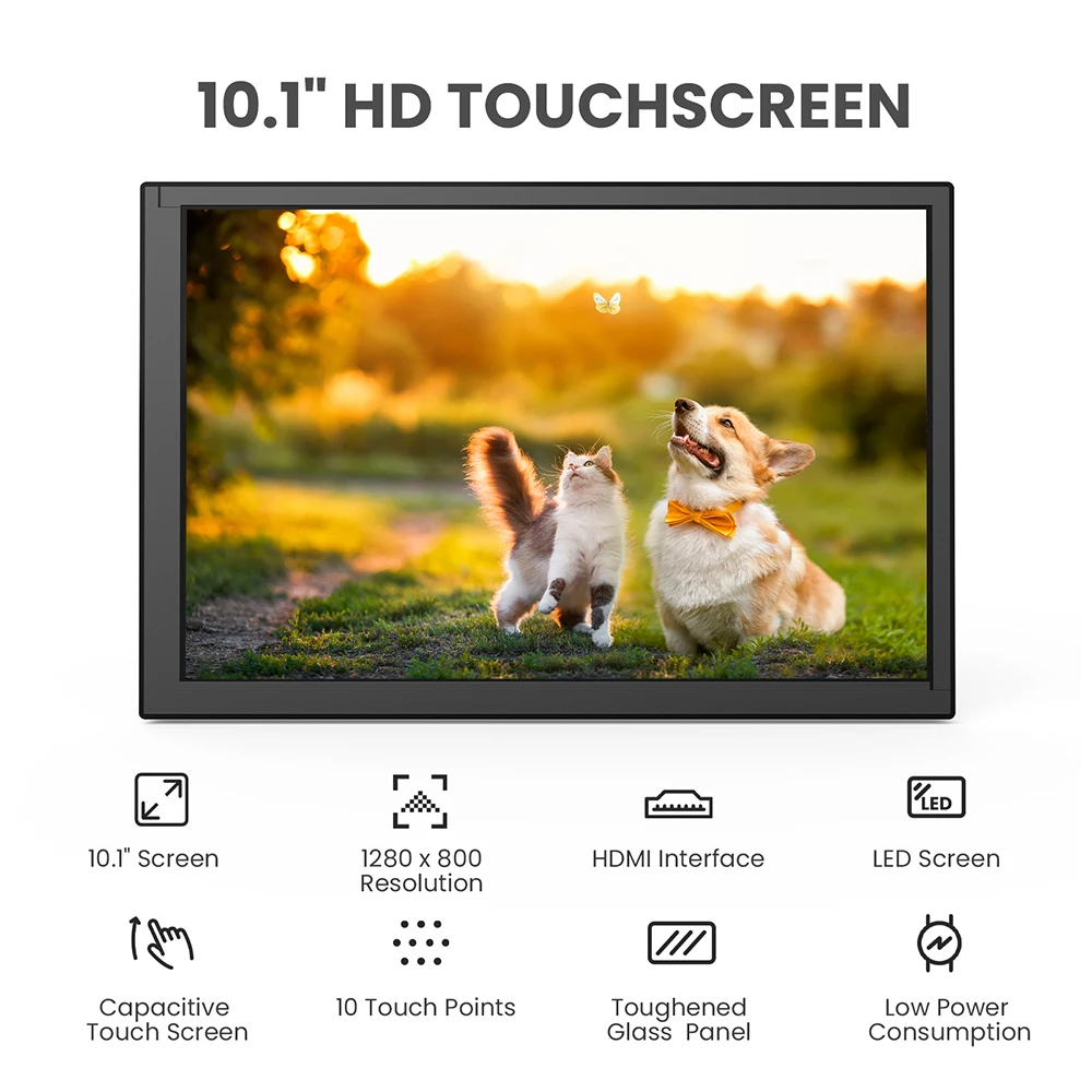 Eyoyo 10.1인치 정전식 터치스크린 라즈베리 파이 - Gaming Console And Monitor 리뷰 및 가격