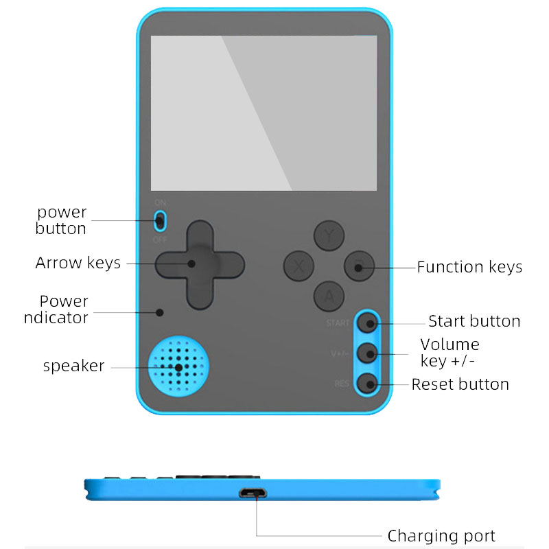 K10 얇은 휴대용 게임 콘솔 어린이를위한 2.4 인치 - Gaming Console G5 리뷰 및 가격