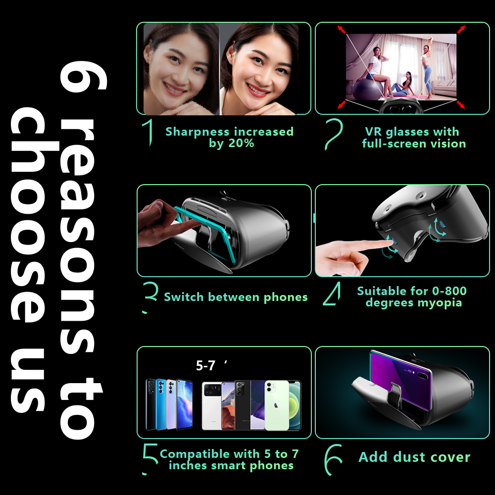 아이폰 안드로이드 스마트 폰용 3D 가상 현실 VR 안 - Gaming Console Vr 리뷰 및 가격