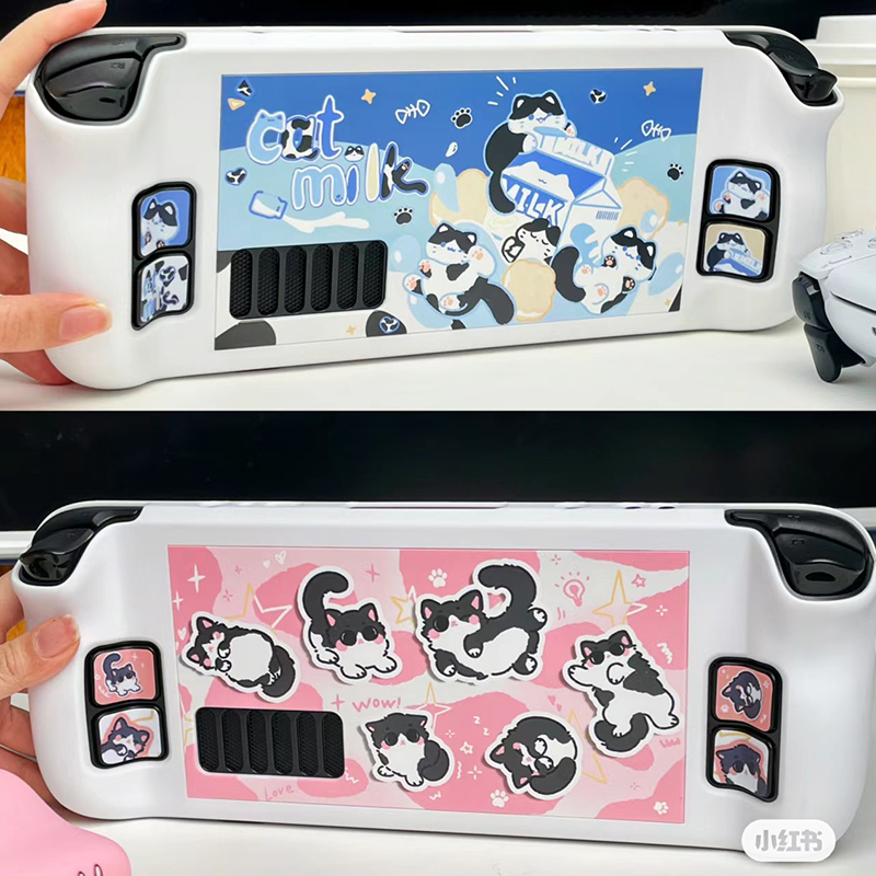 스팀 데크 게임 콘솔을위한 만화 우유 고양이 보호 케이 - Console Gaming Steam 리뷰 및 가격