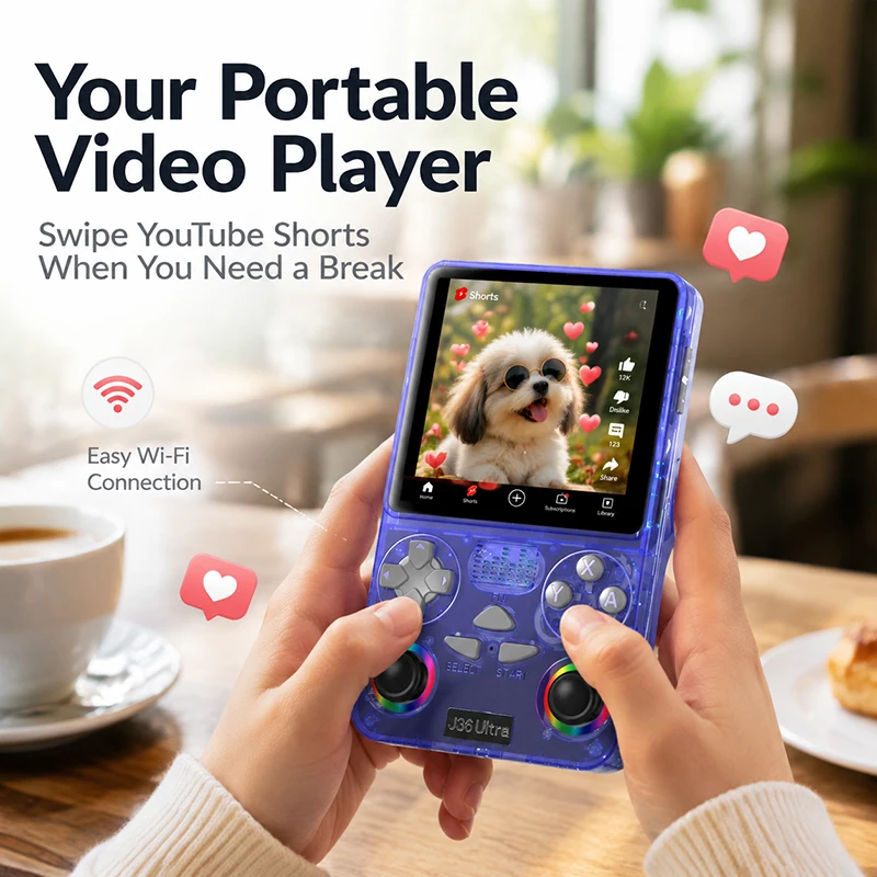 J36 울트라 안드로이드 휴대용 게임기 2/40000+ - Gaming Console Online 리뷰 및 가격