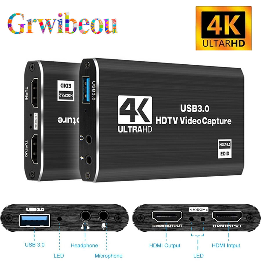 4K USB 3.0 비디오 캡처 카드 HDMI 호환 1 - Gaming Console With Phone 리뷰 및 가격