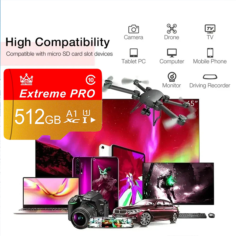 내구성이 뛰어난 메모리 카드 512GB 마이크로 TF  - Gaming Console And Monitor 리뷰 및 가격