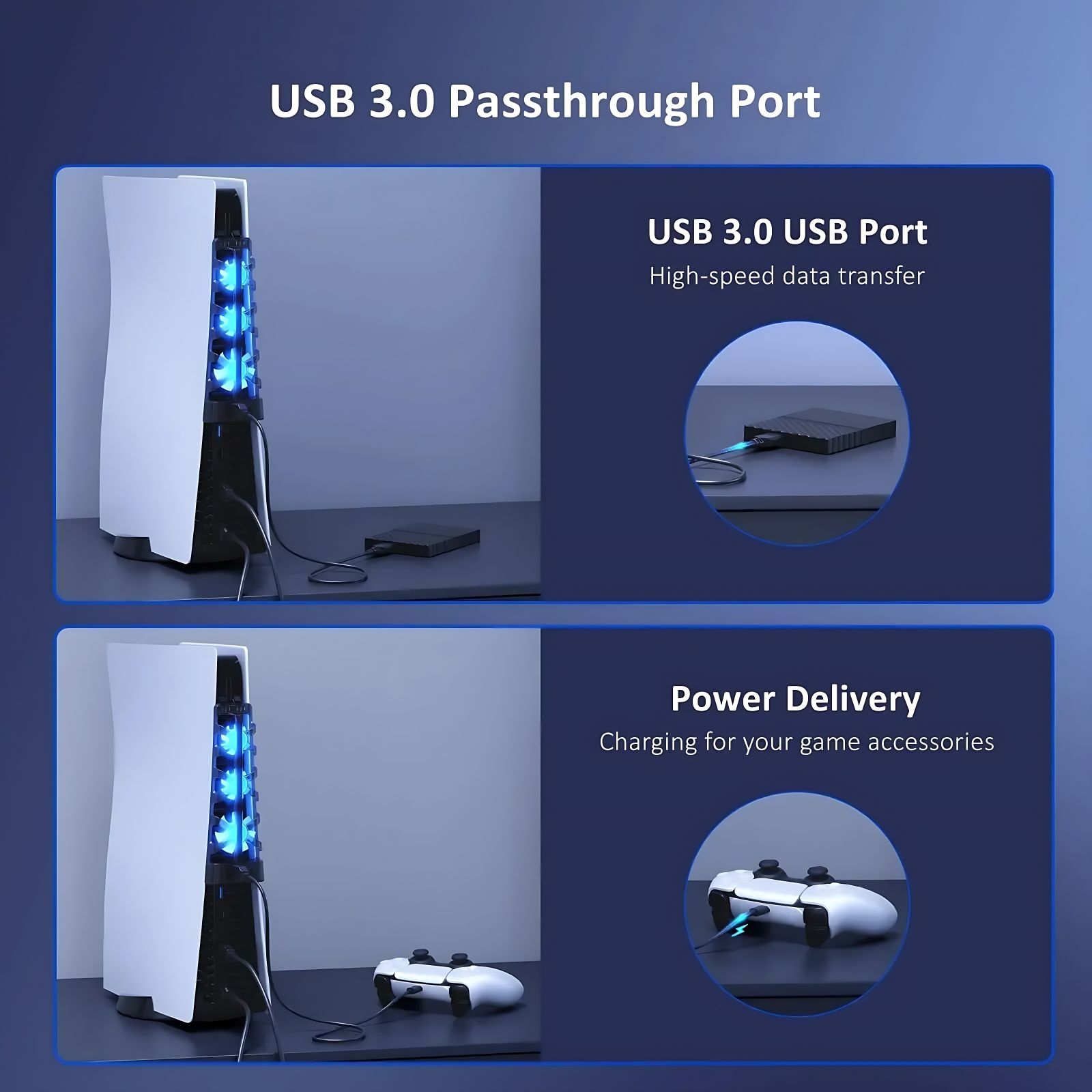 PS5용 디스크 및 디지털 에디션 모두를 위한 LED  - Console Cooling Fan 리뷰 및 가격