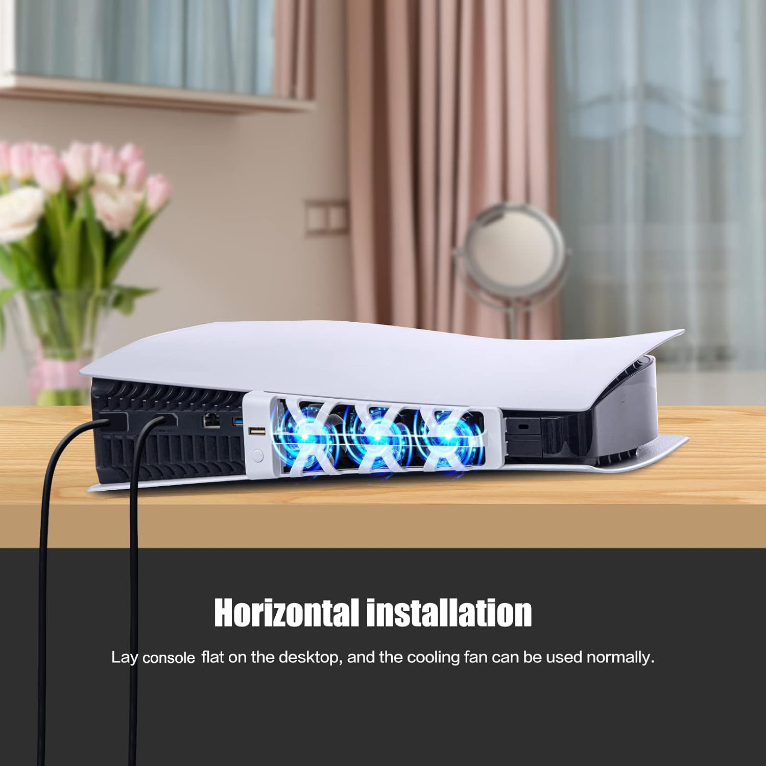 LED 조명이 포함된 PS5 Slient 냉각 팬용 추 - Console Cooling Fan 리뷰 및 가격